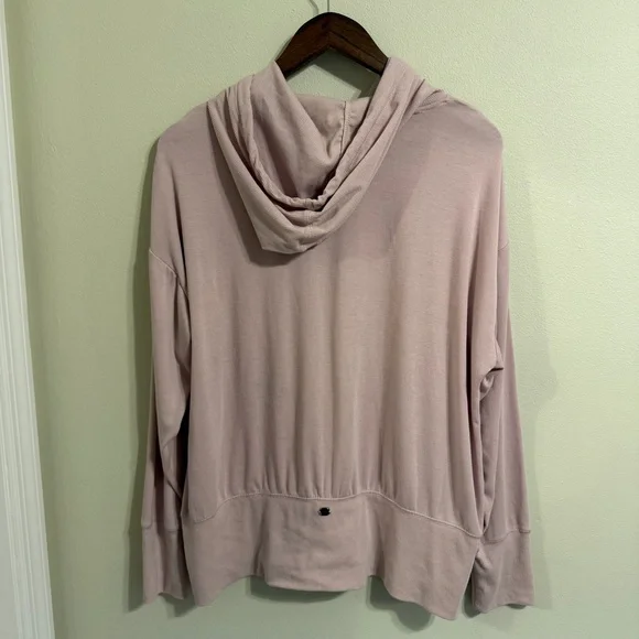 Gaiam Soft Pink Hoodie XL Yoga Pullover Lightweight Lounge Athleisure - Picture 4 of 7
